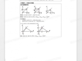 初中数学几何模型归纳：全面指南和实用技巧