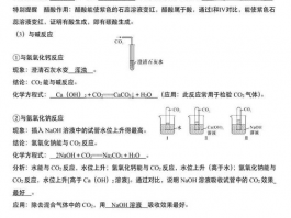初中化学知识点归纳: 初中必备化学概念与实验技巧
